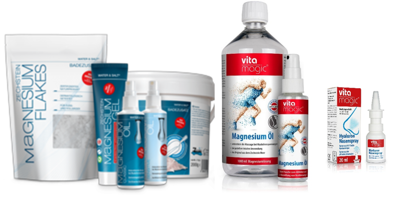 Zechstein Magnesium Produkte Magnesiumspray- Badeflakes